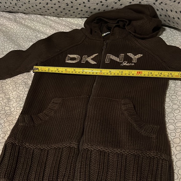 DKNY Zip Up Hoody Sweater - Picture 7 of 11
